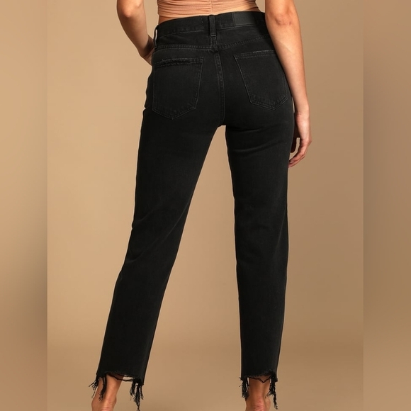 Charlie Washed Black High Rise Straight Jeans Size 26 NWT - Picture 2 of 13